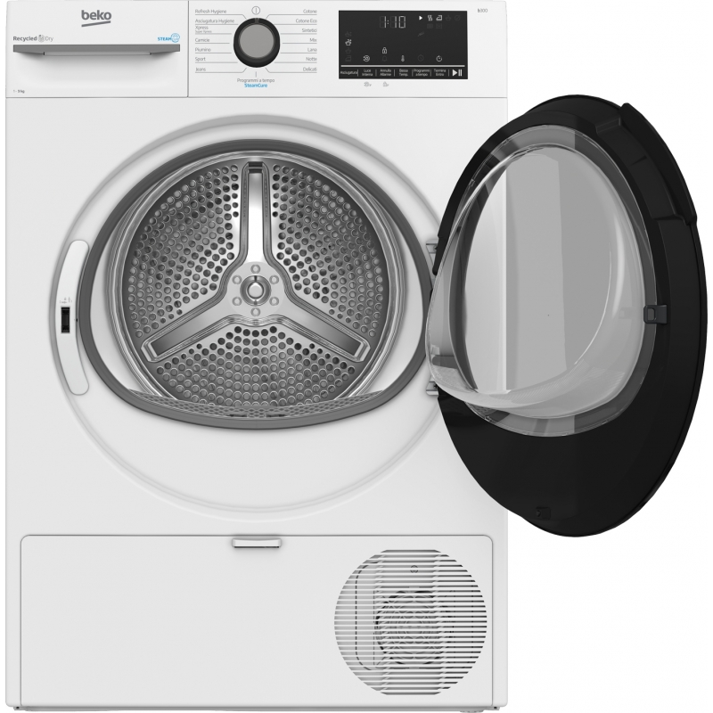 Beko BMGT491SBI_IT sèche-linge Pose libre Charge avant 9 kg Blanc