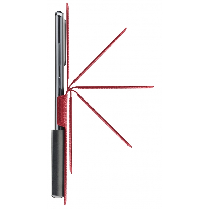 Cellularline Slide & Click Multikompatible Book-Style-Hülle mit Lederoptik – Größe L (Maximale Handymaße 90mm x 174mm)