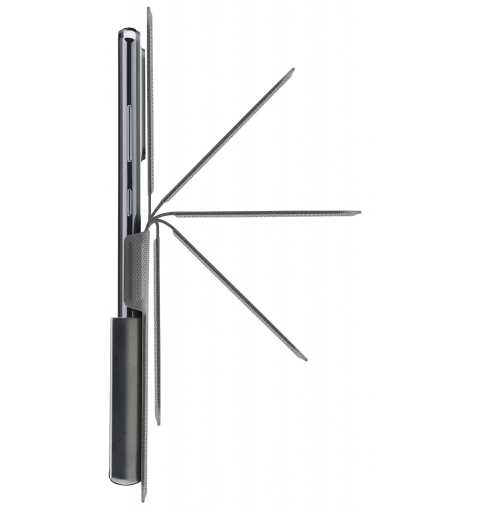 Cellularline Slide & Click Multikompatible Book-Style-Hülle mit Lederoptik – Größe L (Maximale Handymaße 90mm x 174mm)
