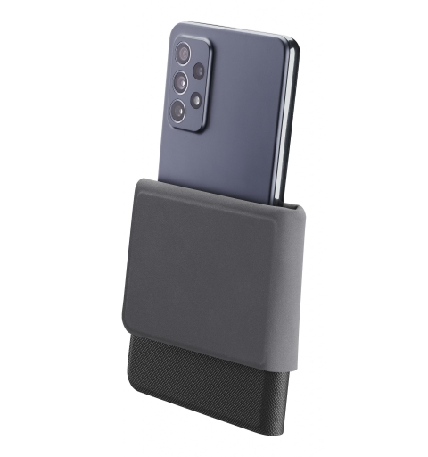 Cellularline Slide & Click Étui folio multi-compatible effet cuir - Taille L (Dimensions maximales du téléphone 90mm x 174mm)