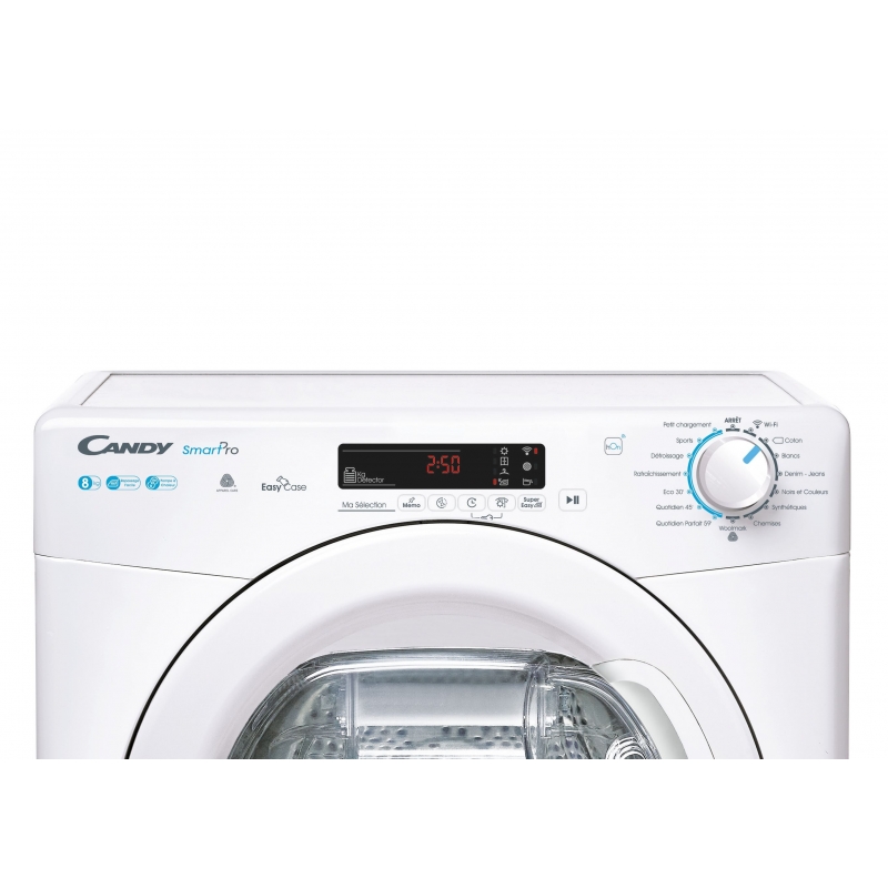 Candy CSOE H8A2DE-47 Wäschetrockner Freistehend Frontlader 8 kg Weiß