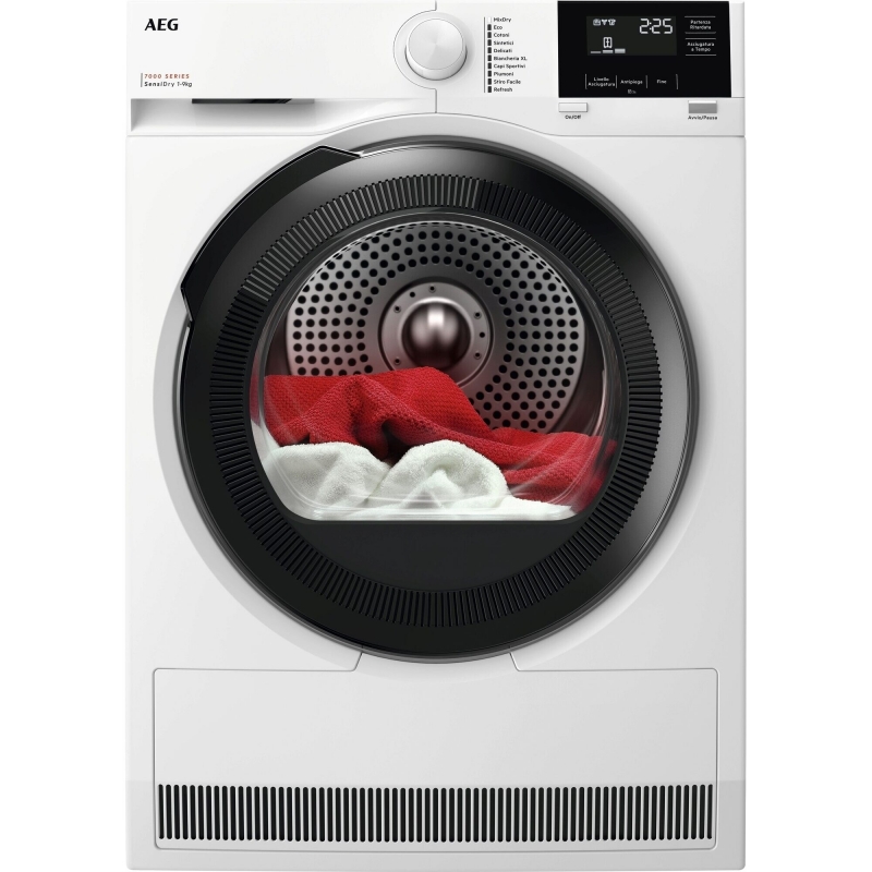 AEG Series 7000 TR7HG9C Wäschetrockner Freistehend Frontlader 9 kg Weiß