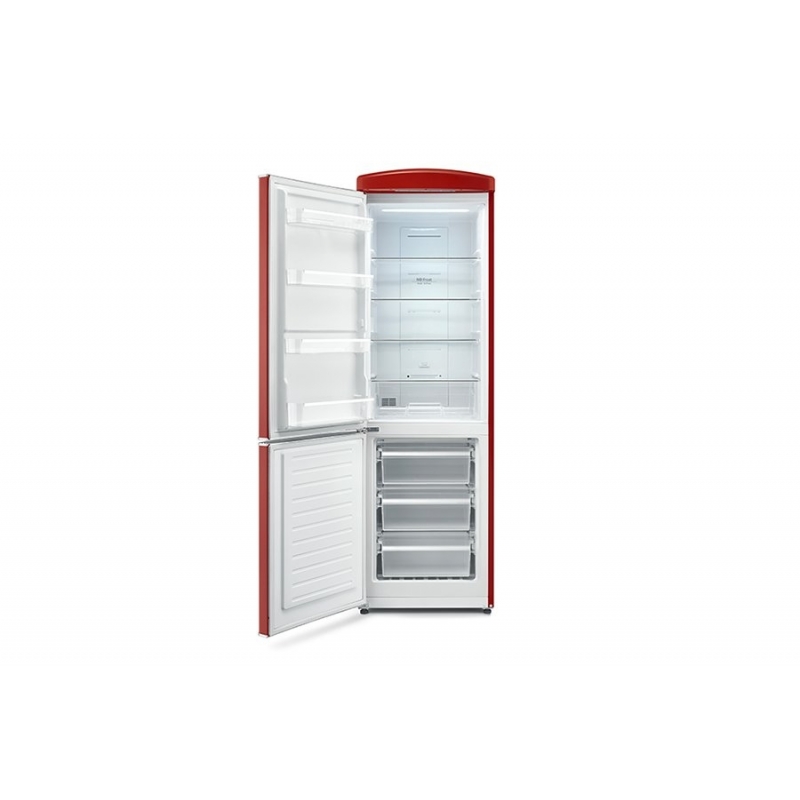 Severin RKG 8887 réfrigérateur-congélateur Pose libre 315 L E Rouge