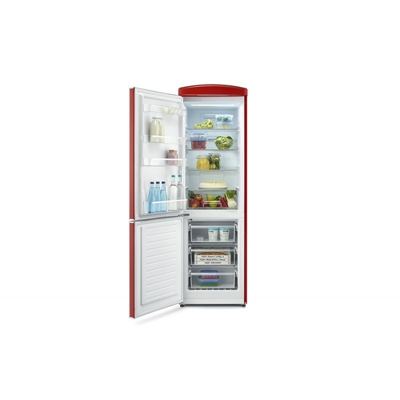 Severin RKG 8887 réfrigérateur-congélateur Pose libre 315 L E Rouge