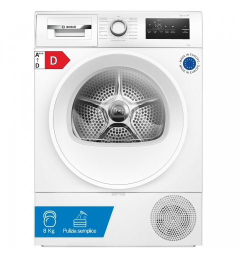 Bosch WTH85V94 sèche-linge Pose libre Charge avant 8 kg Blanc
