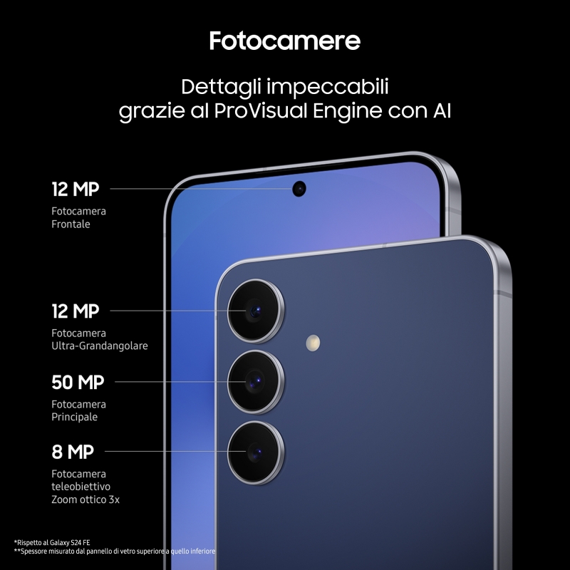 Samsung Galaxy S25 FE 5G 17 cm (6.7") SIM doble USB Tipo C 8 GB 256 GB 4900 mAh Marina