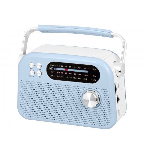 Trevi Radio Wireless Portatile Multibanda USB Micro SD RDA 70 BR Blu