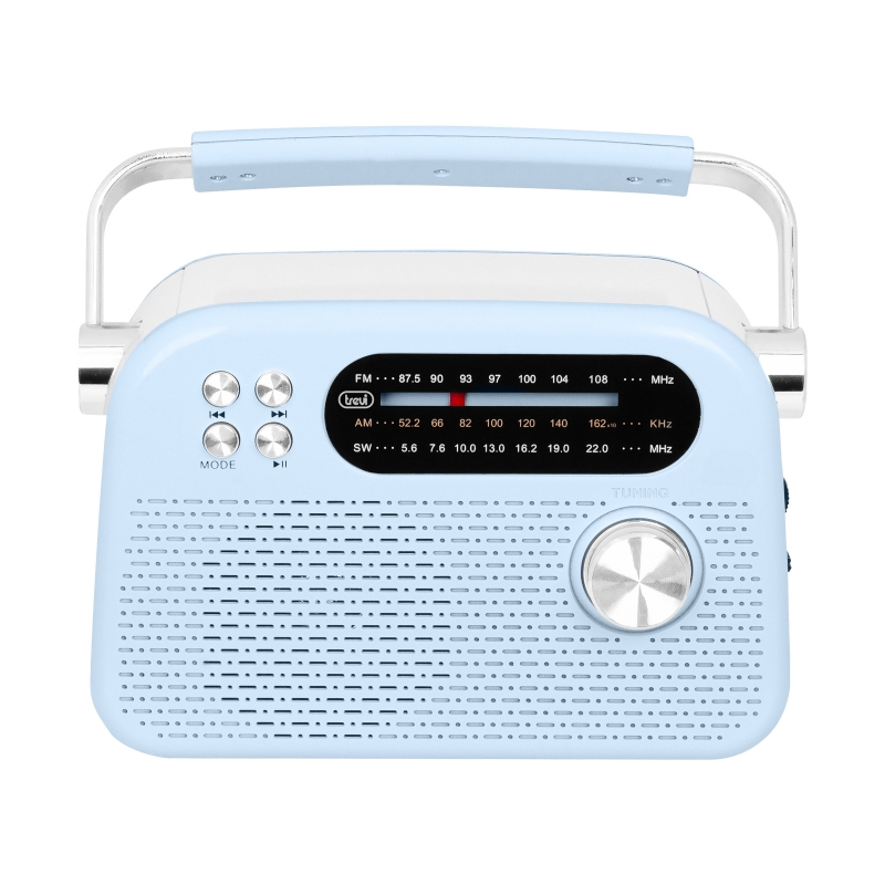 Trevi Radio Wireless Portatile Multibanda USB Micro SD RDA 70 BR Blu