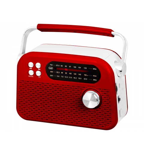 Trevi Radio Wireless Portatile Multibanda USB Micro SD RDA 70 BR Rosso
