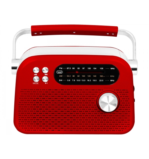 Trevi Radio Wireless Portatile Multibanda USB Micro SD RDA 70 BR Rosso