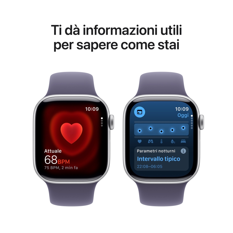 Apple Watch Series 11 OLED 42 mm Numérique 374 x 446 pixels Écran tactile Argent Wifi GPS (satellite)