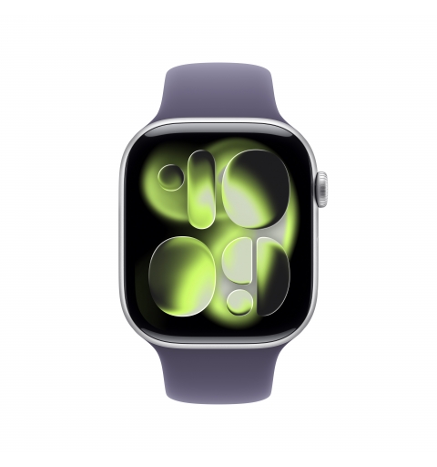 Apple Watch Series 11 OLED 46 mm Numérique 416 x 496 pixels Écran tactile Argent Wifi GPS (satellite)