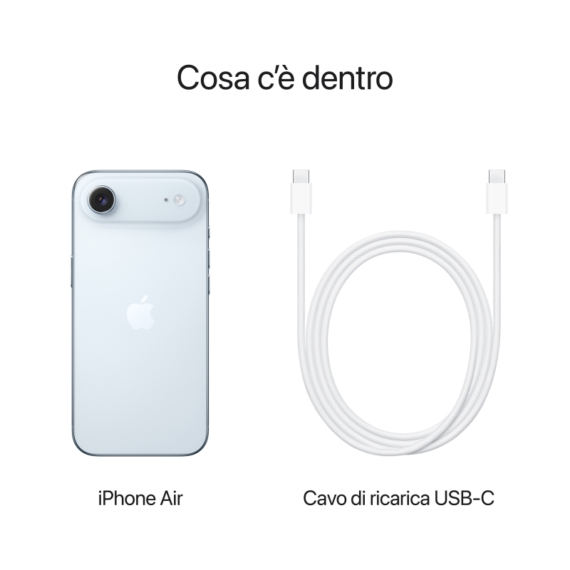 Apple iPhone Air 16,5 cm (6.5") Dual-SIM iOS 26 5G USB Typ-C 256 GB Blau