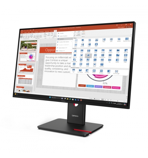 Lenovo ThinkVision T27-40 LED display 68,6 cm (27") 1920 x 1080 pixels Full HD Noir