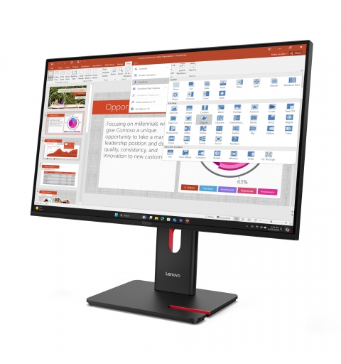 Lenovo ThinkVision T27-40 LED display 68,6 cm (27") 1920 x 1080 pixels Full HD Noir