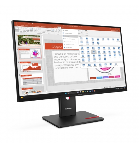 Lenovo ThinkVision T27-40 LED display 68,6 cm (27") 1920 x 1080 pixels Full HD Noir