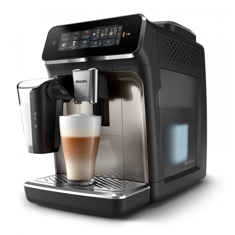 Philips Serie 3300 Solución de leche LatteGo EP3347 90 Cafetera Espresso automática Silent Brew, 6 bebidas