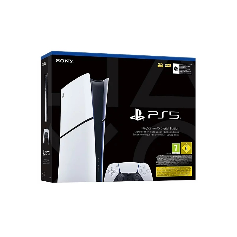 Sony PlayStation 5 Digital Edition 825 GB Wifi Negro, Blanco