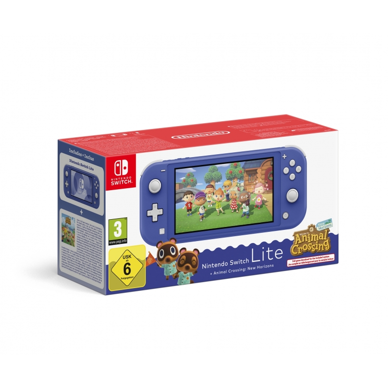 Nintendo Switch Animal Crossing console de jeux portables 14 cm (5.5") 32 Go Écran tactile Wifi Bleu