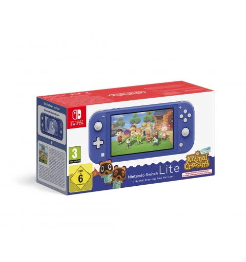 Nintendo Switch Animal Crossing console de jeux portables 14 cm (5.5") 32 Go Écran tactile Wifi Bleu