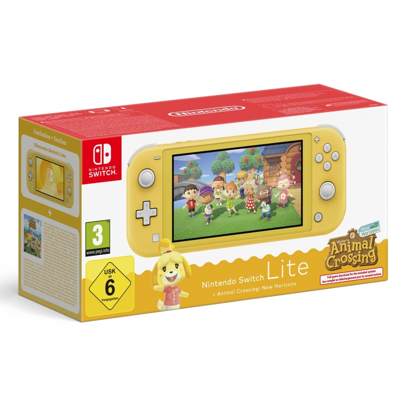 Nintendo Switch Lite Animal Crossing videoconsola portátil 14 cm (5.5") 32 GB Pantalla táctil Wifi Amarillo