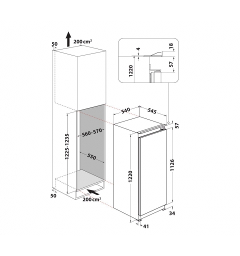 Indesit SZ 12 A2D I 2 nevera combi Integrado 189 L E Acero inoxidable