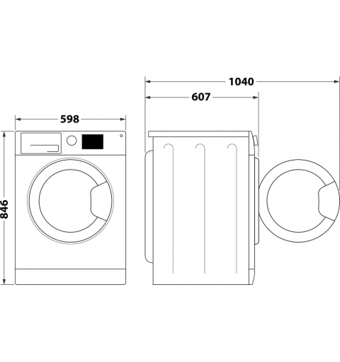 Indesit C YD 102D WW IT secadora Independiente Carga frontal 10 kg Blanco