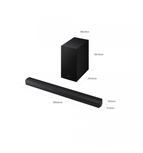 Samsung B-Series Barra de sonido B450F Serie B 2.1 con Subwoofer y Dolby 2.0 2025