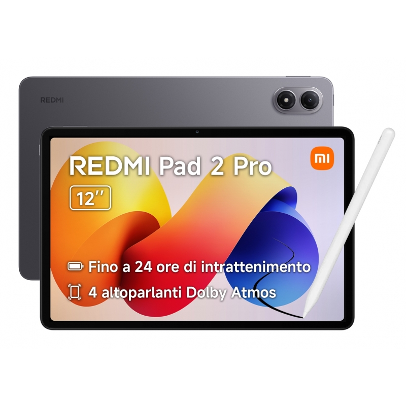 Xiaomi Redmi Pad 2 Pro Qualcomm Snapdragon 128 Go 30,7 cm (12.1") 6 Go Gris