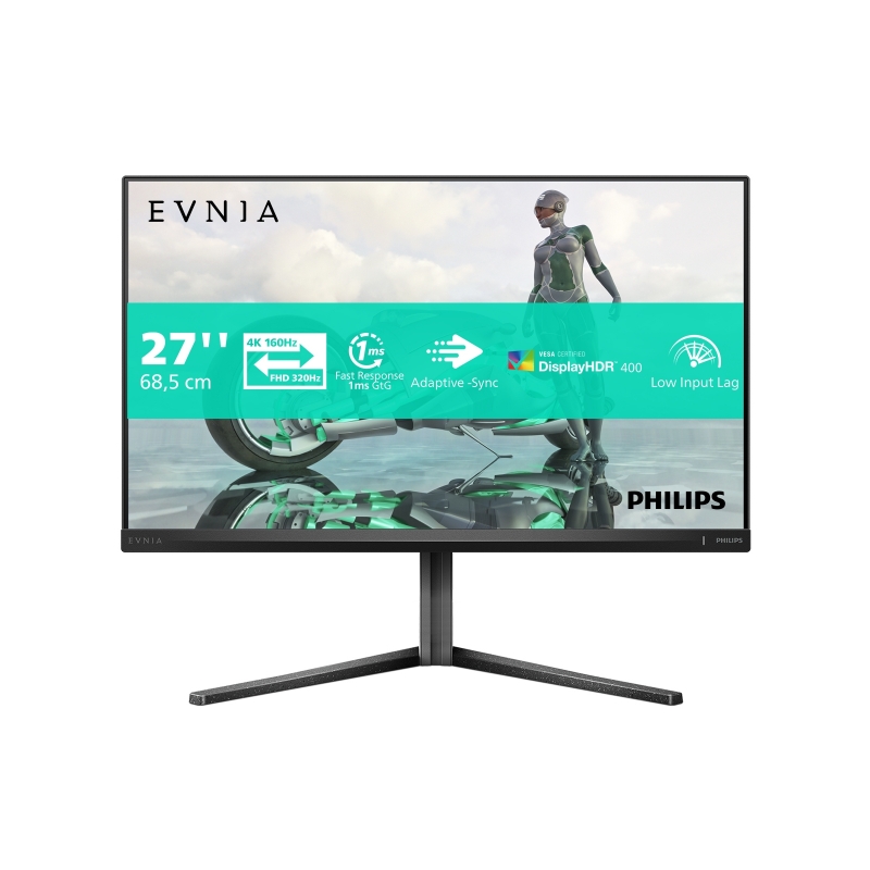 Philips Evnia 3000 27M2N3800A 00 computer monitor 68.6 cm (27") 3840 x 2160 pixels 4K Ultra HD LCD Grey