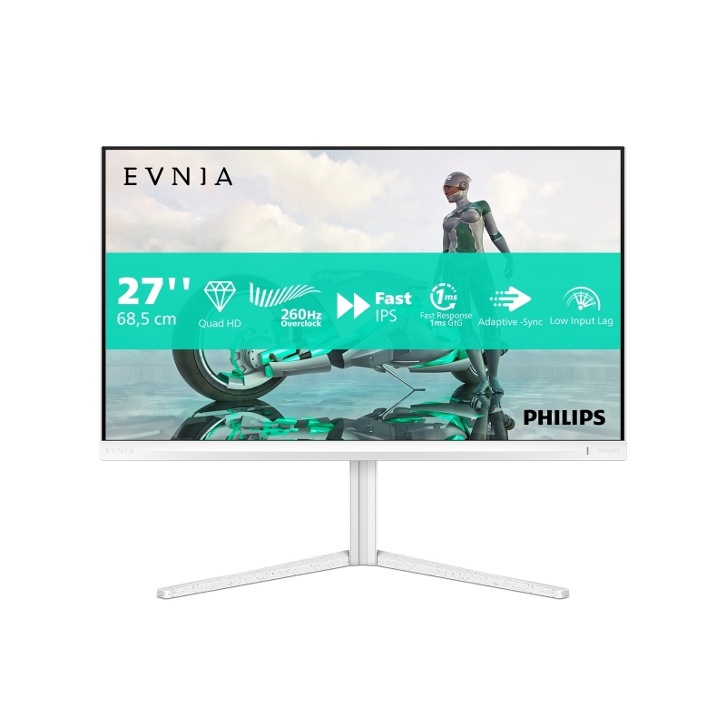 Philips Evnia 27M2N3501PA 00 Monitor PC 68,6 cm (27") 2560 x 1440 Pixel Quad HD LCD Bianco