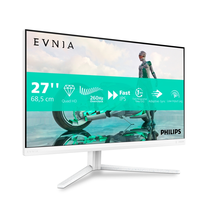 Philips Evnia 27M2N3501PA 00 Computerbildschirm 68,6 cm (27") 2560 x 1440 Pixel Quad HD LCD Weiß