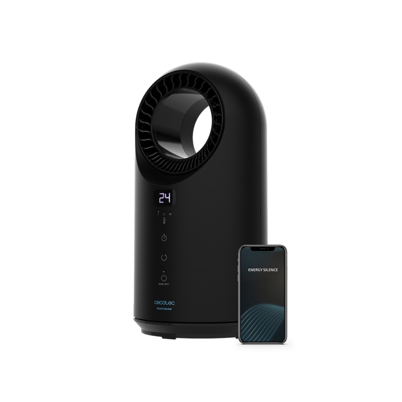 Cecotec ReadyWarm 8400 Bladeless Connected Interior Negro 1500 W Ventilador eléctrico
