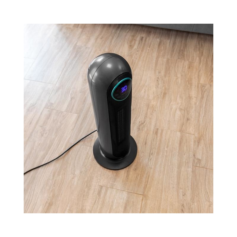 Cecotec 05826 calefactor eléctrico Interior Negro, Acero inoxidable 2200 W Ventilador eléctrico