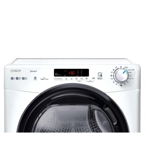 Candy Smart CS EH8N1DBE-S sèche-linge Pose libre Charge avant 8 kg Blanc