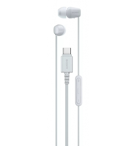 Sony IER-EX15C Kopfhörer Kabelgebunden im Ohr Anrufe Musik USB Typ-C Weiß