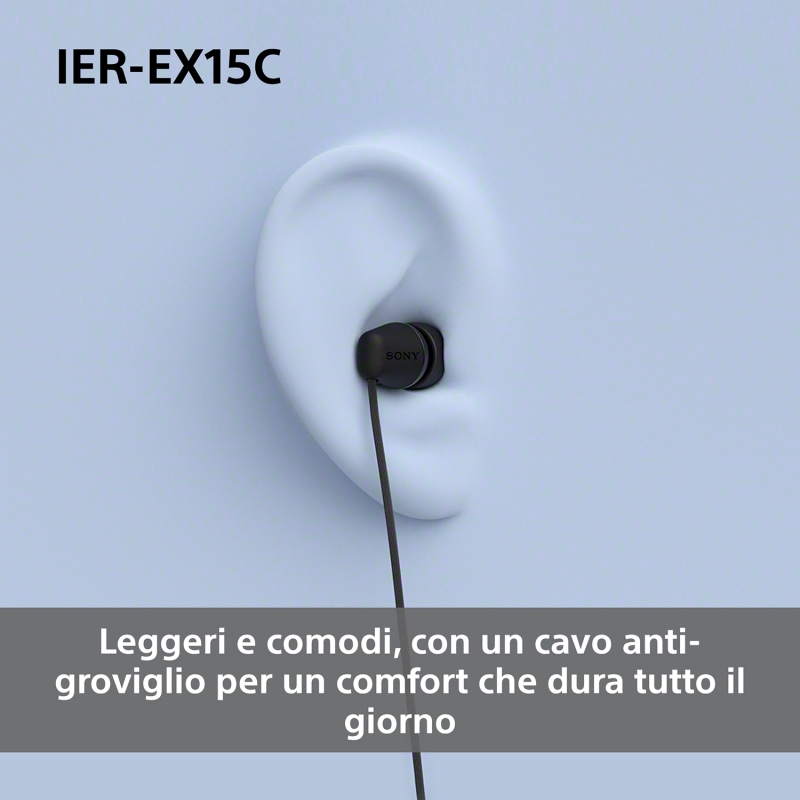 Sony IER-EX15C Auriculares Alámbrico Dentro de oído Llamadas Música USB Tipo C Blanco