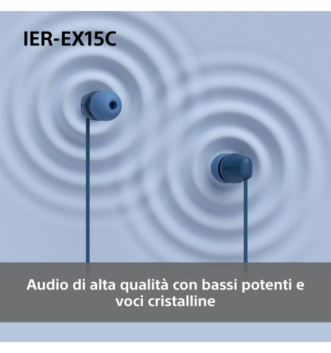 Sony IER-EX15C Kopfhörer Kabelgebunden im Ohr Anrufe Musik USB Typ-C Weiß