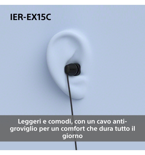 Sony IER-EX15C Kopfhörer Kabelgebunden im Ohr Anrufe Musik USB Typ-C Blau