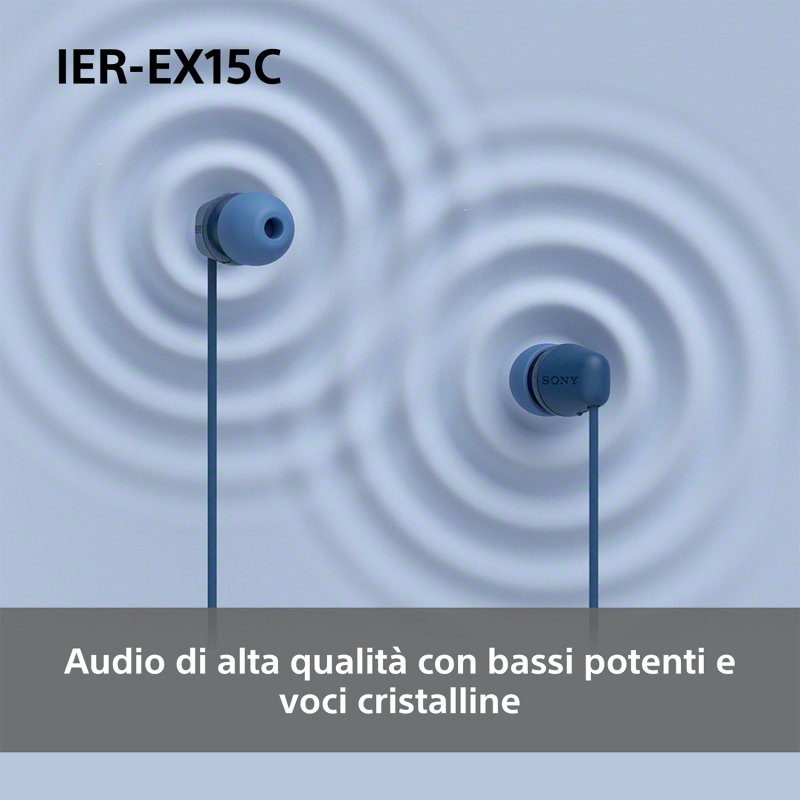 Sony IER-EX15C Kopfhörer Kabelgebunden im Ohr Anrufe Musik USB Typ-C Schwarz