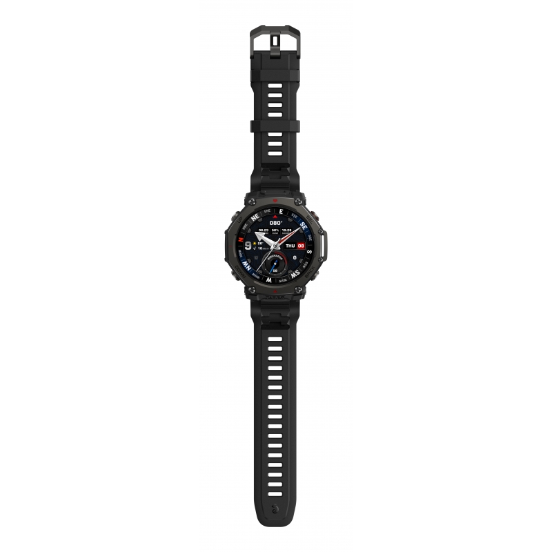 Amazfit T-Rex 3 Pro 3,81 cm (1.5") AMOLED 48 mm Numérique Écran tactile Noir GPS (satellite)