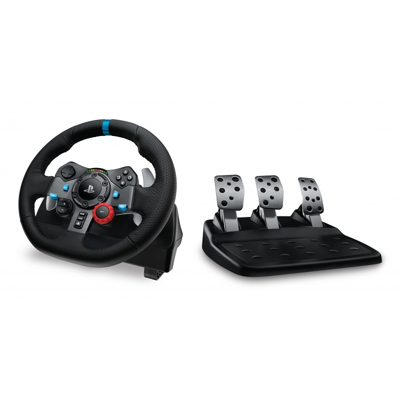 Logitech G 991-000539 accessoire de jeux vidéo Aluminium, Noir USB Volant + pédales + écouteurs PC, PlayStation 4, PlayStation