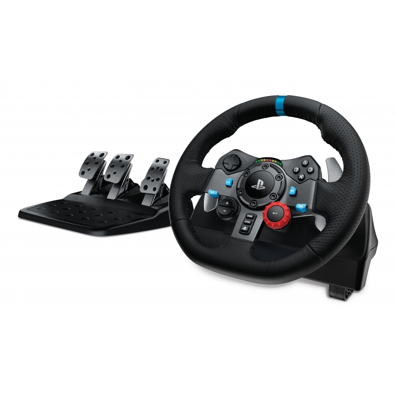 Logitech G 991-000539 accessoire de jeux vidéo Aluminium, Noir USB Volant + pédales + écouteurs PC, PlayStation 4, PlayStation