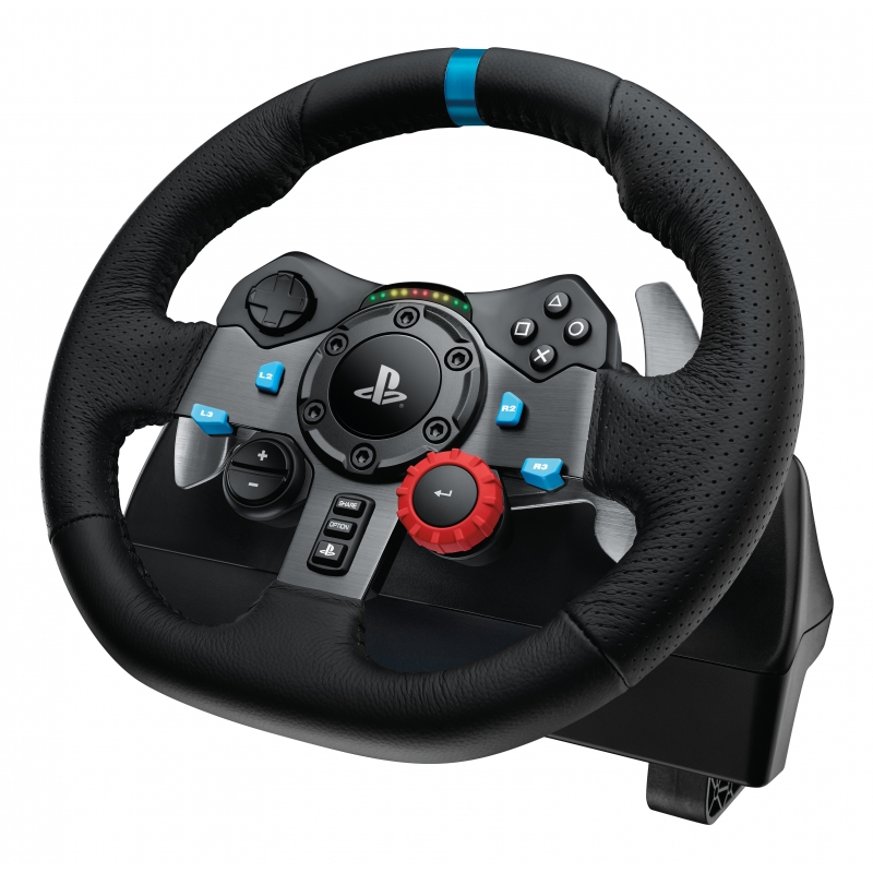 Logitech G 991-000539 accessoire de jeux vidéo Aluminium, Noir USB Volant + pédales + écouteurs PC, PlayStation 4, PlayStation