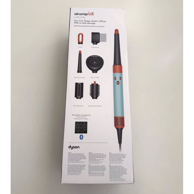 Dyson Airwrap HS08 ID Curly + Coily Ferro Asciugacapelli Arricciacapelli Multistyler (Capelli mossi e ricci) Acquamarina, 1300 W