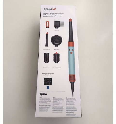 Dyson Airwrap HS08 ID Curly + Coily Ferro Asciugacapelli Arricciacapelli Multistyler (Capelli mossi e ricci) Acquamarina, 1300 W