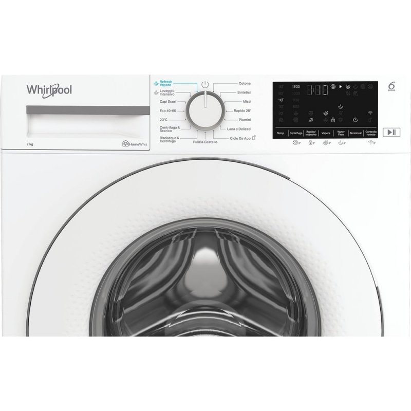 Whirlpool WAM 762W IT lavadora Carga frontal 7 kg 1200 RPM Blanco