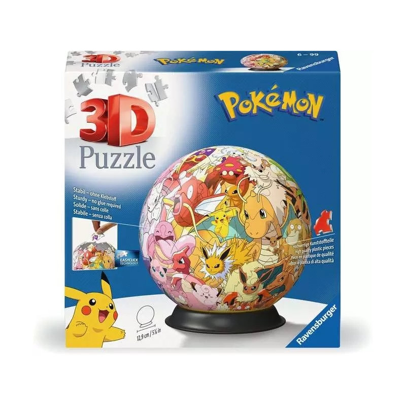 Ravensburger 3D Puzzle Ball Pokémon - Kanto Region