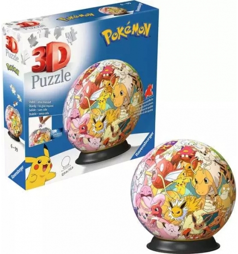 Ravensburger 3D Puzzle Ball Pokémon - Kanto Region