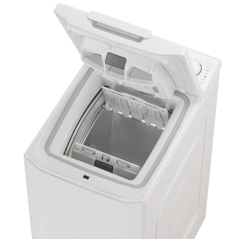 Candy TCA063D3-S lavatrice Caricamento dall'alto 6 kg 1000 Giri min Bianco